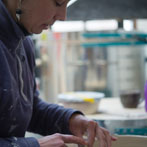 Tanya Gomez in her studio 2016